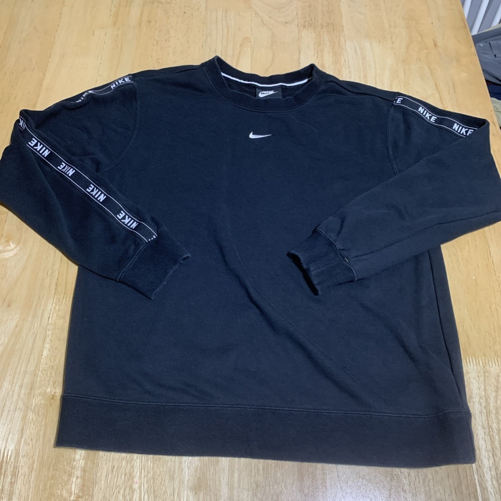 Nike Womens Oversized Crew‎ Neck Black CN6872 010 Size Small